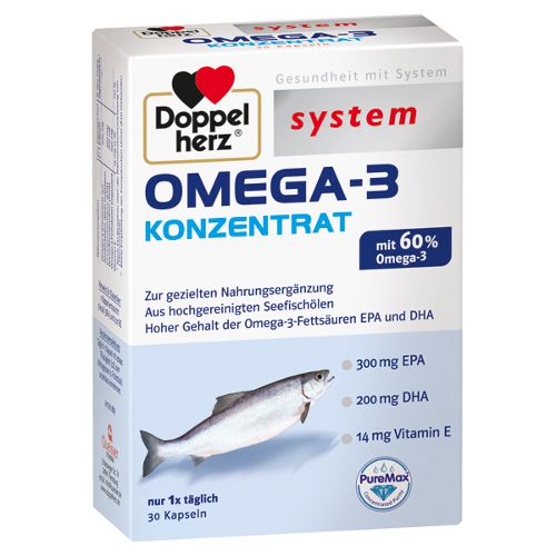 DOPPELHERZ Omega-3 Konzentrat system Kapseln
